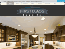 Tablet Screenshot of firstclassgranite.com